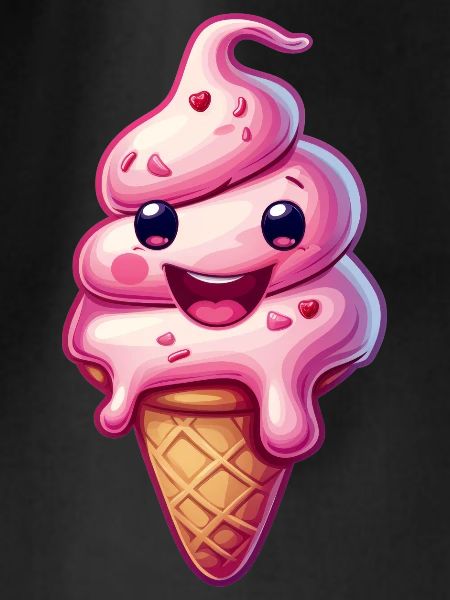 Smiling Ice Cream Creation