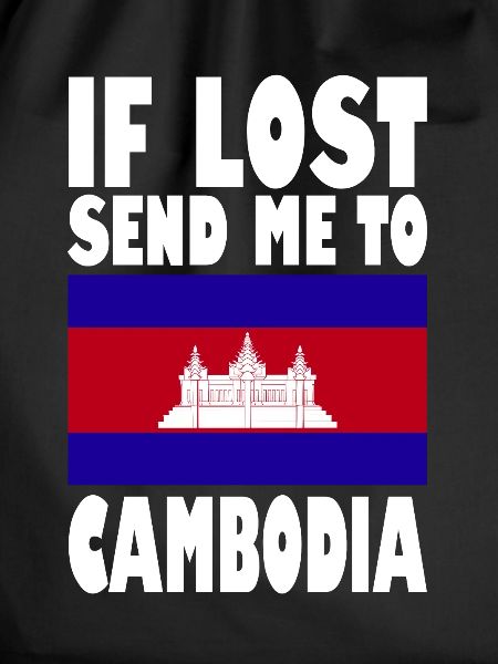 Cambodia Flag Saying