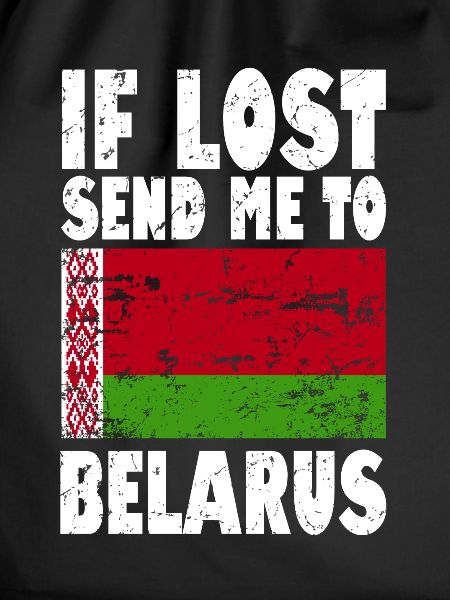 Belarus Flagge Spruch
