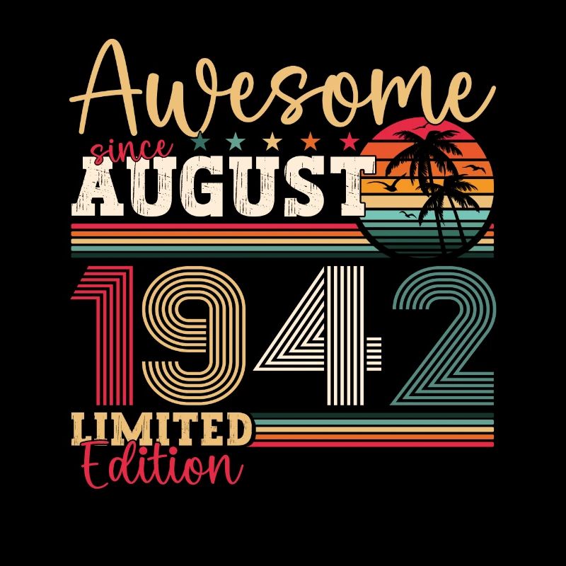 Awesome since August 1942 80th Birthday Gift