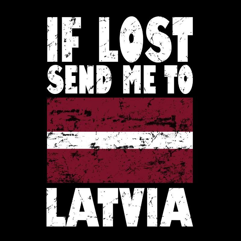 Lettland Flagge Spruch
