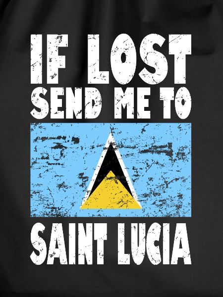 Saint Lucia Flag Saying