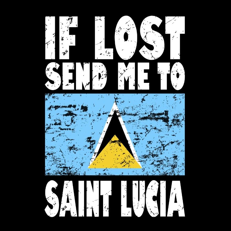 Saint Lucia Flag Saying