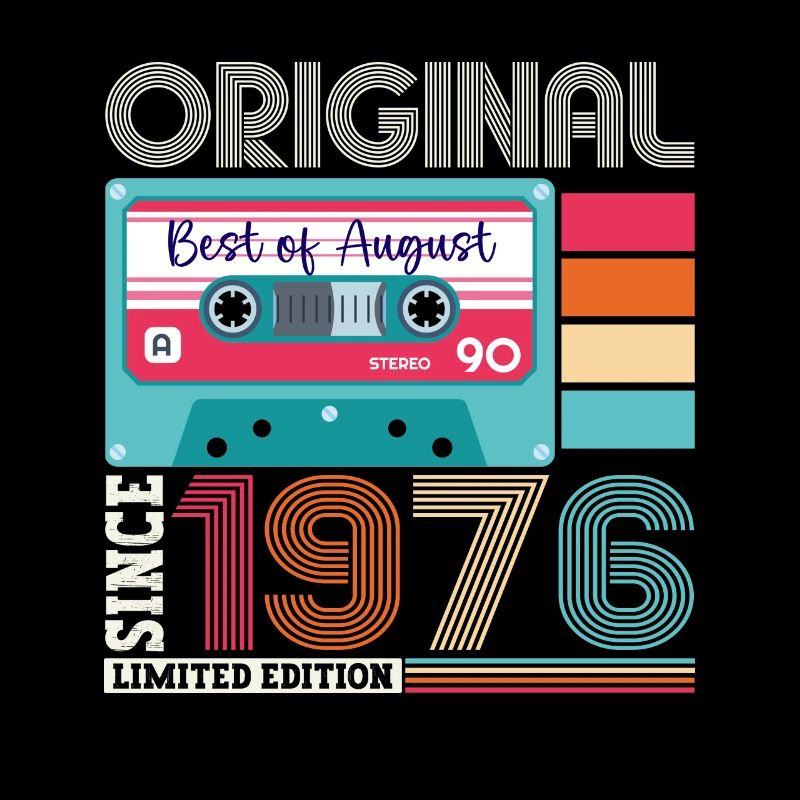 Original August 1976 46th Birthday Gift Retro
