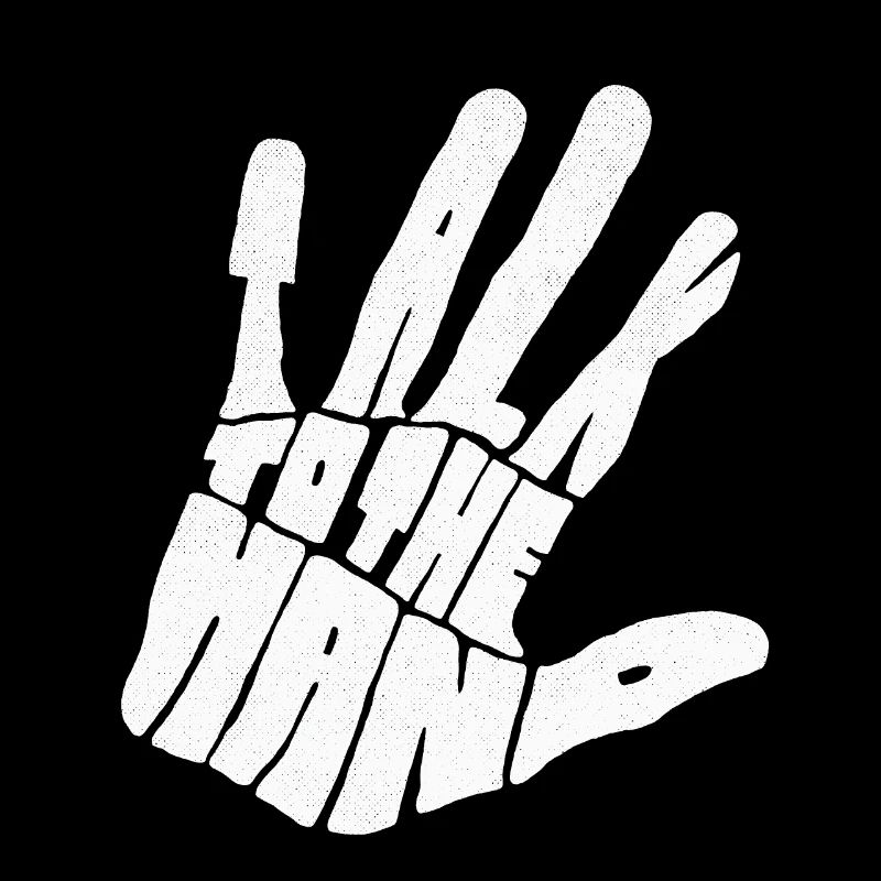 Talk to the Hand funny sarcastic typography graphi
