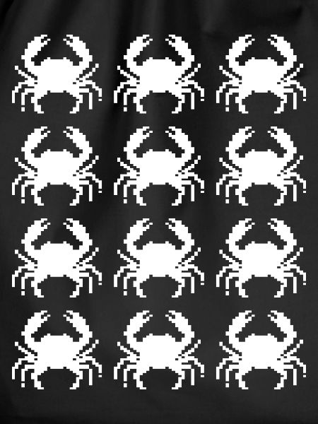 Crab Pixel Pattern Repeat
