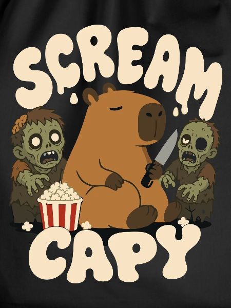 Capybara mit Zombies – Scream Capy