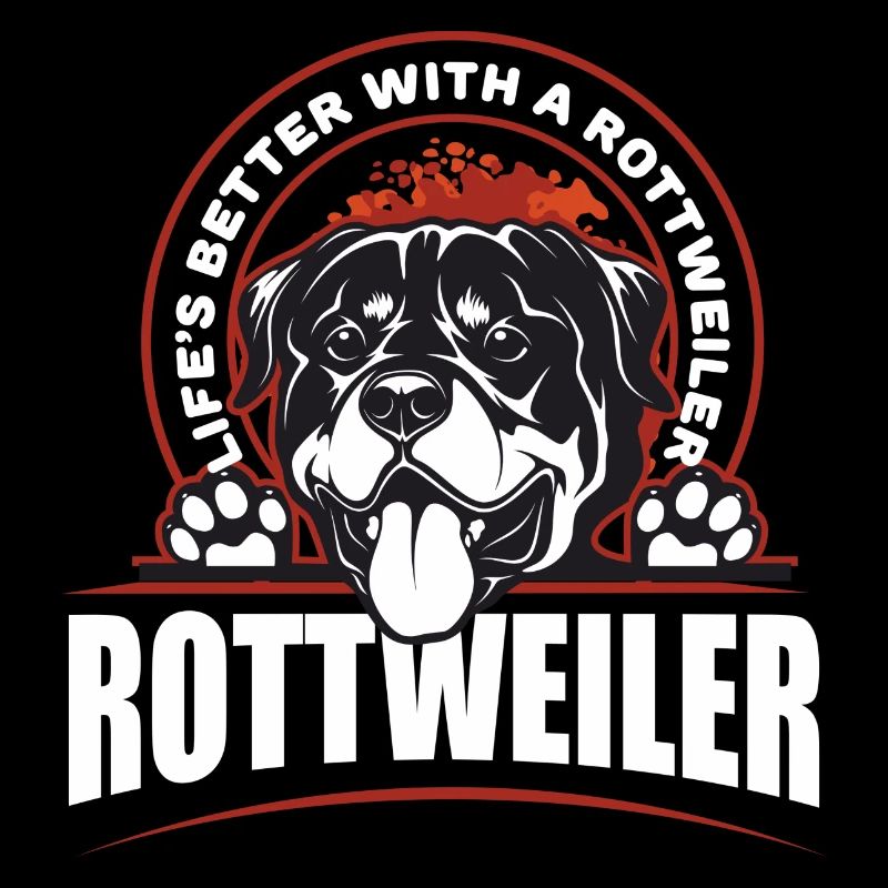 Das Leben ist besser mit einem Rottweiler