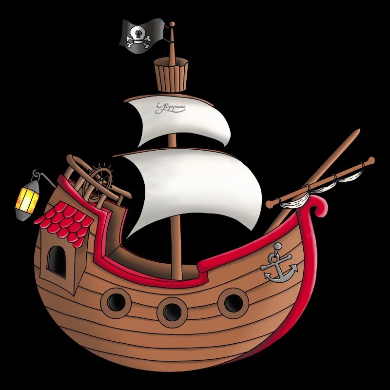 Funny pirate ship