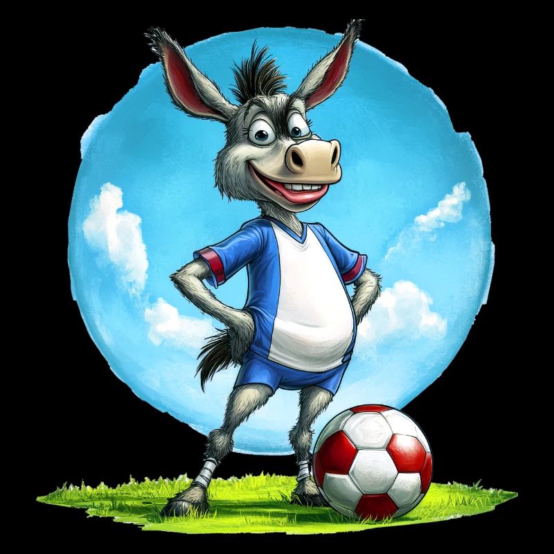Fussball Esel