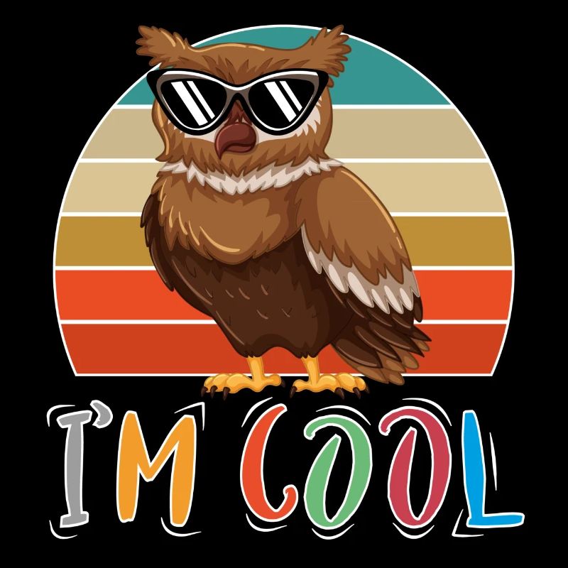 Baby Kind Sprüche Cool Eule Retro