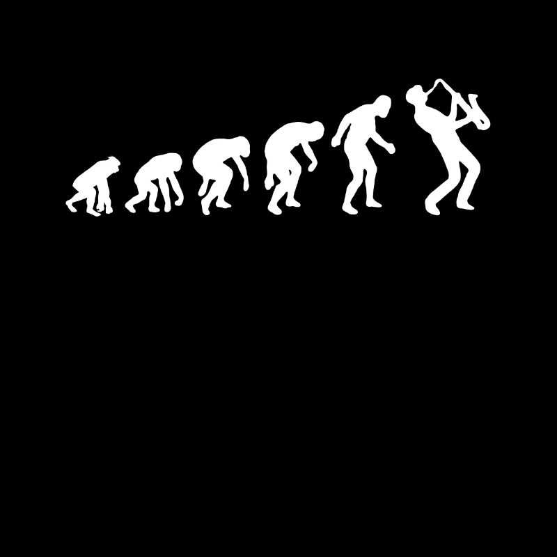 Evolution Saxophonist T-Shirt Saxophon Geschenk