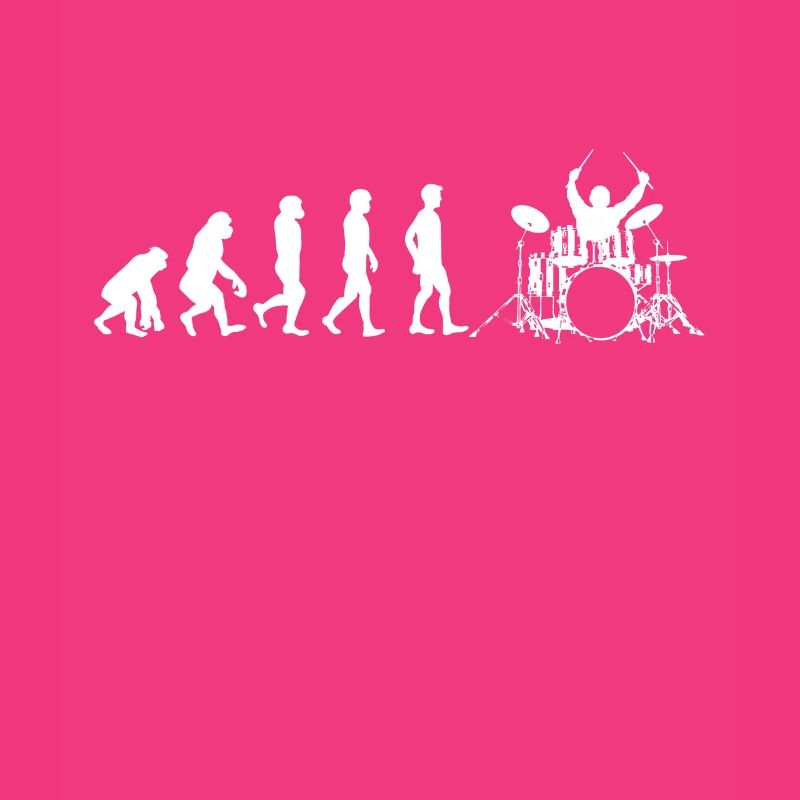 Drummer Drummer T-Shirt Drums Evolution