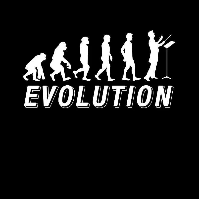 Orchester Dirigent T-Shirt Evolution Kapellmeister