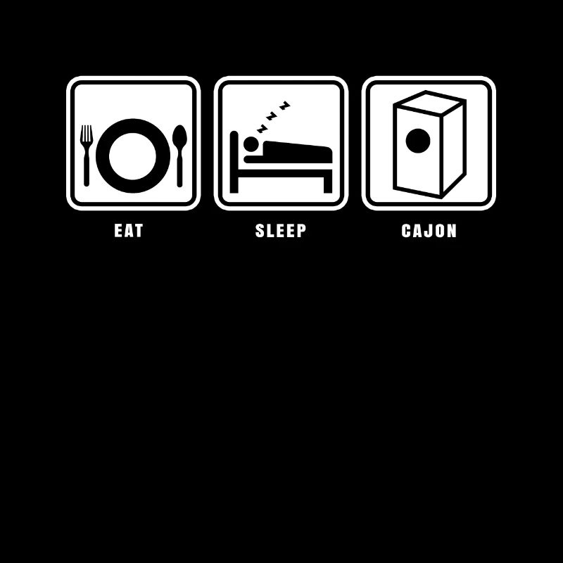 Eat Sleep Cajón Repeat T-Shirt Geschenk Cajon