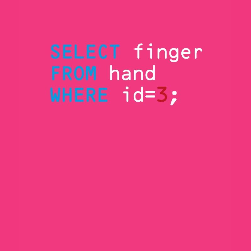 Middle finger coder code funny fuck you