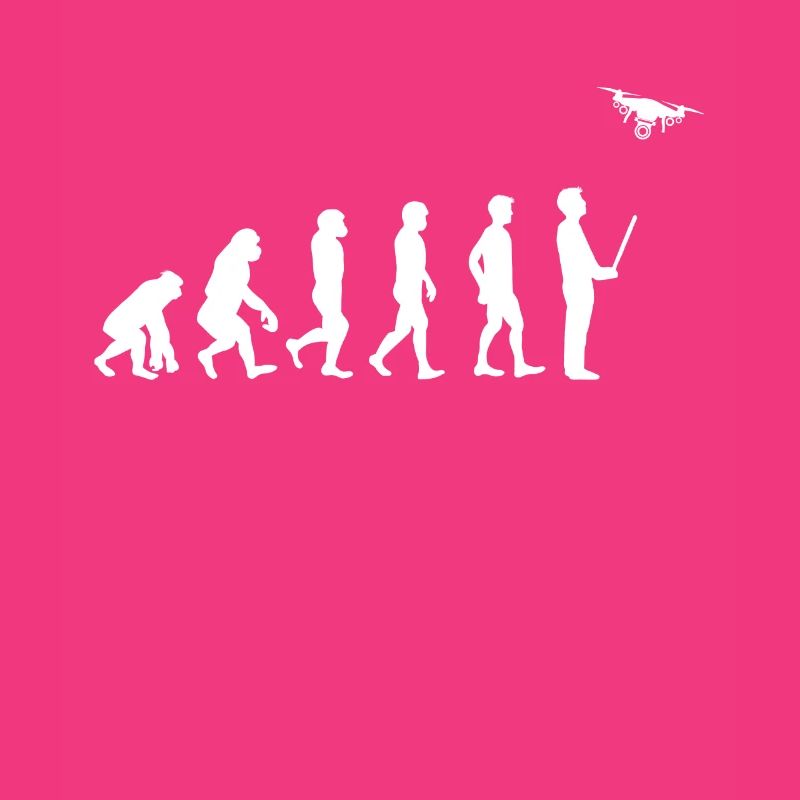 Evolution Drohne Shirt Geschenk Drone Pilot