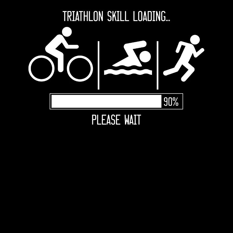 Triathlon Skill Loading T-Shirt Triathlet Geschenk