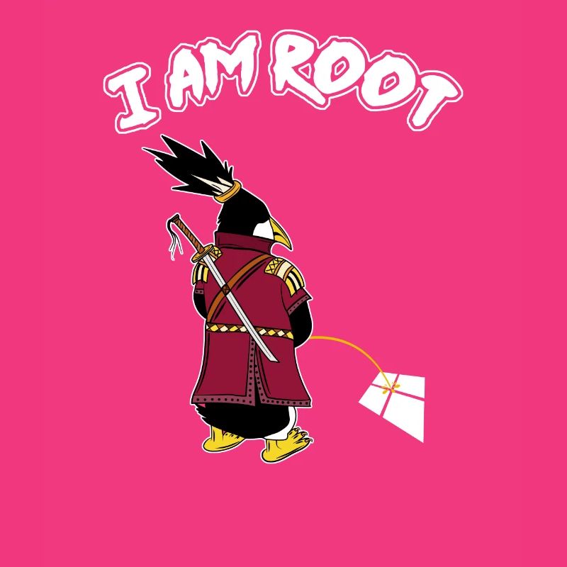 Linux Pinguin I Am Root Geeks Nerd Computer Ninja