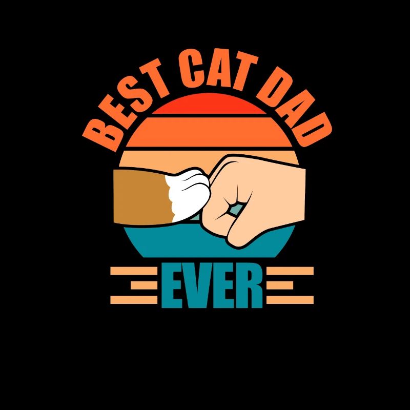 Chat père chats père chat amoureux cadeau