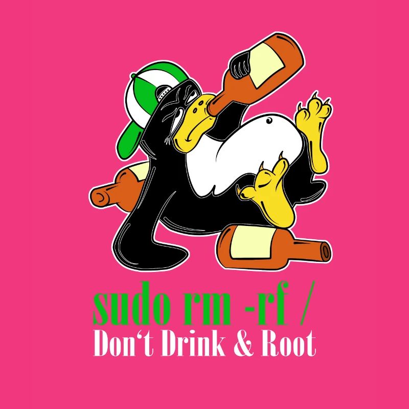 Linux Pinguin Sudo Admin Lustig Informatik PC Nerd