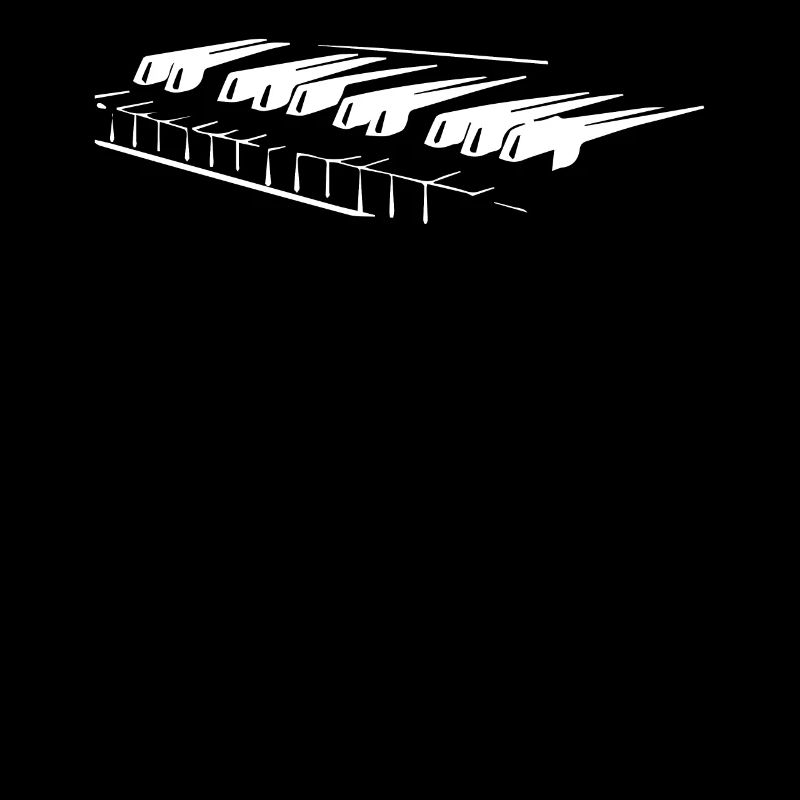 Piano keys gift piano player