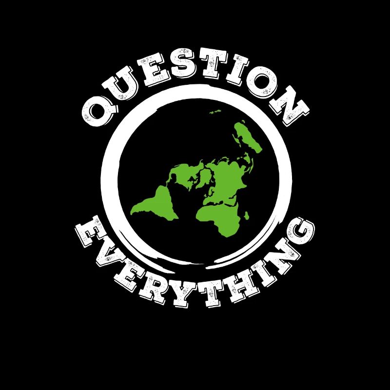 Flache Erde Flat Earth Verschwörung Geschenk