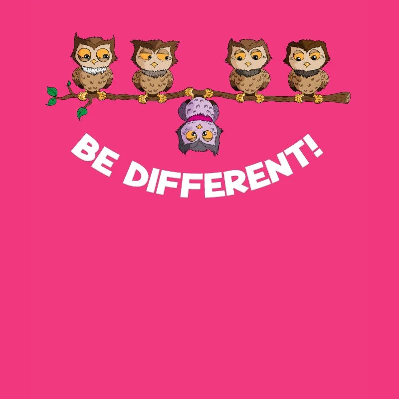 Nighteule be different Hiboux Oiseau Sei Anders