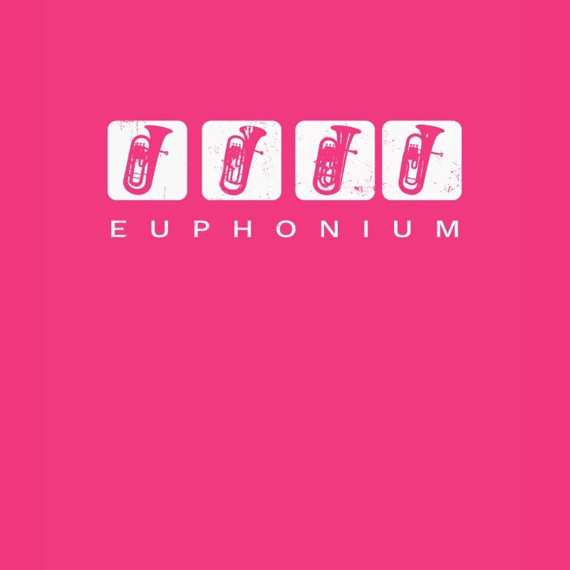 Euphonium Eufonium Blechbläser Horn Retro Vintage