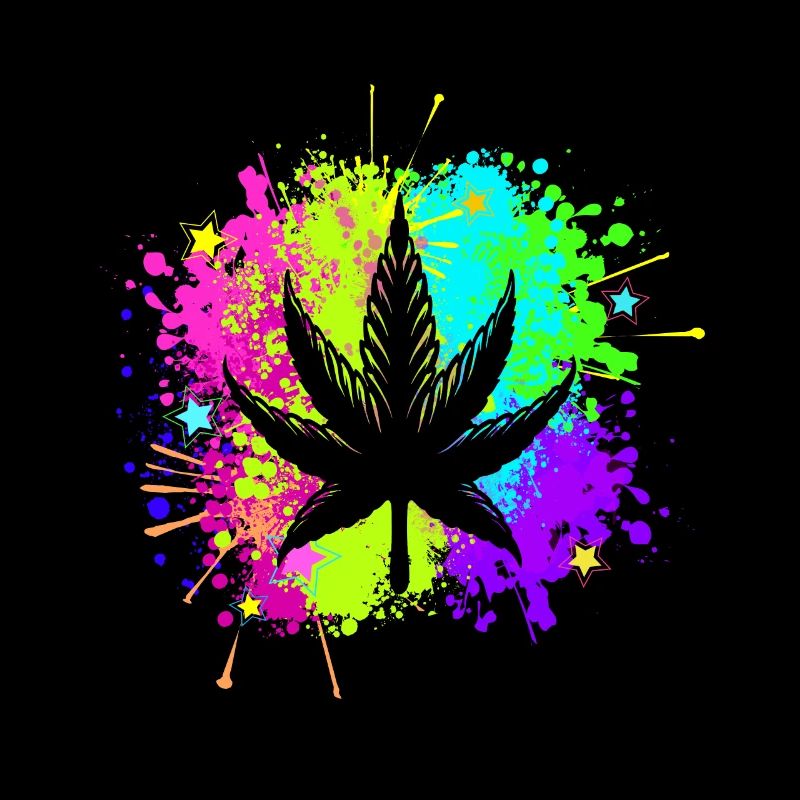 7 leafy cannabis leaf