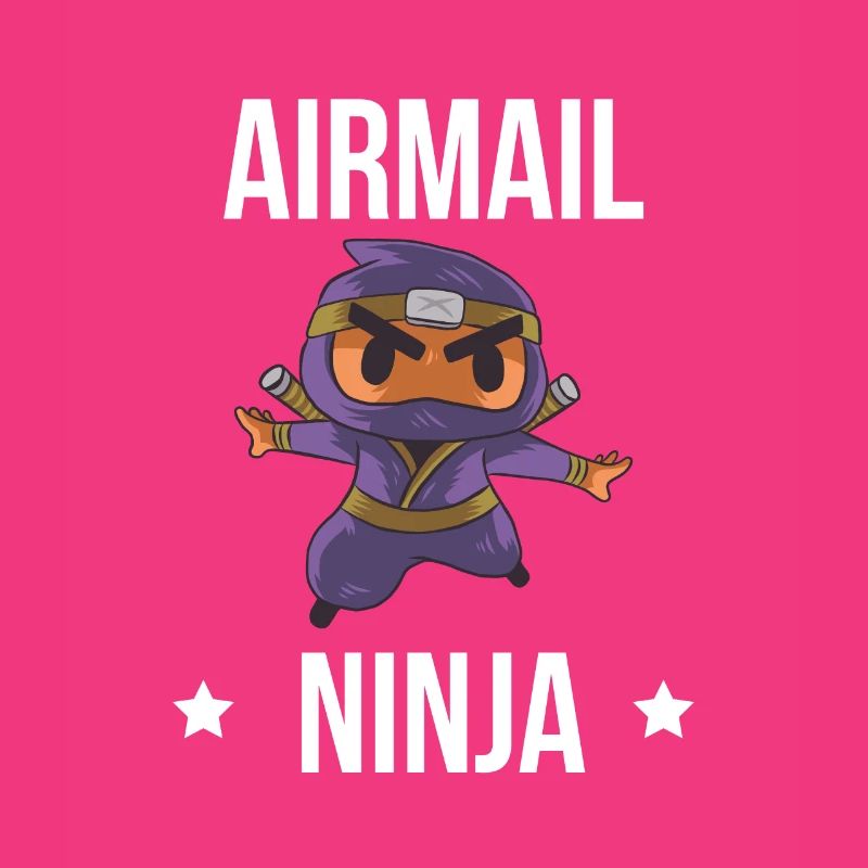 Airmail Ninja Shirt Cornhole Gift