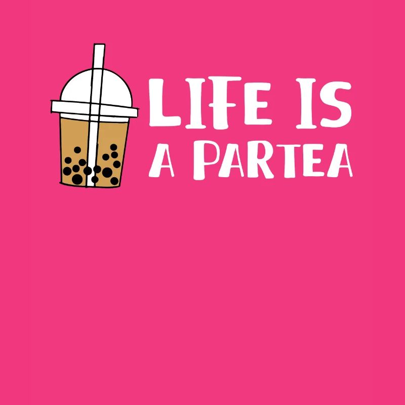 Life Is A Partea Bubble Boba Tea Shirt Geschenk