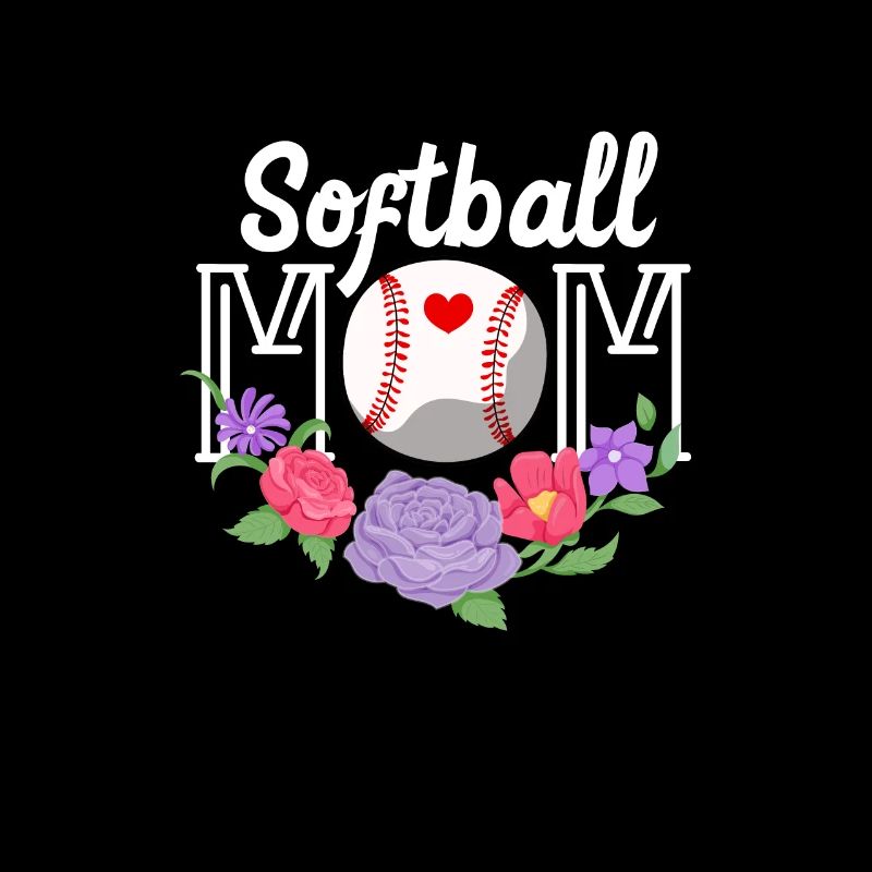 Softball Mutter Baseball Tochter Sohn Geschenk