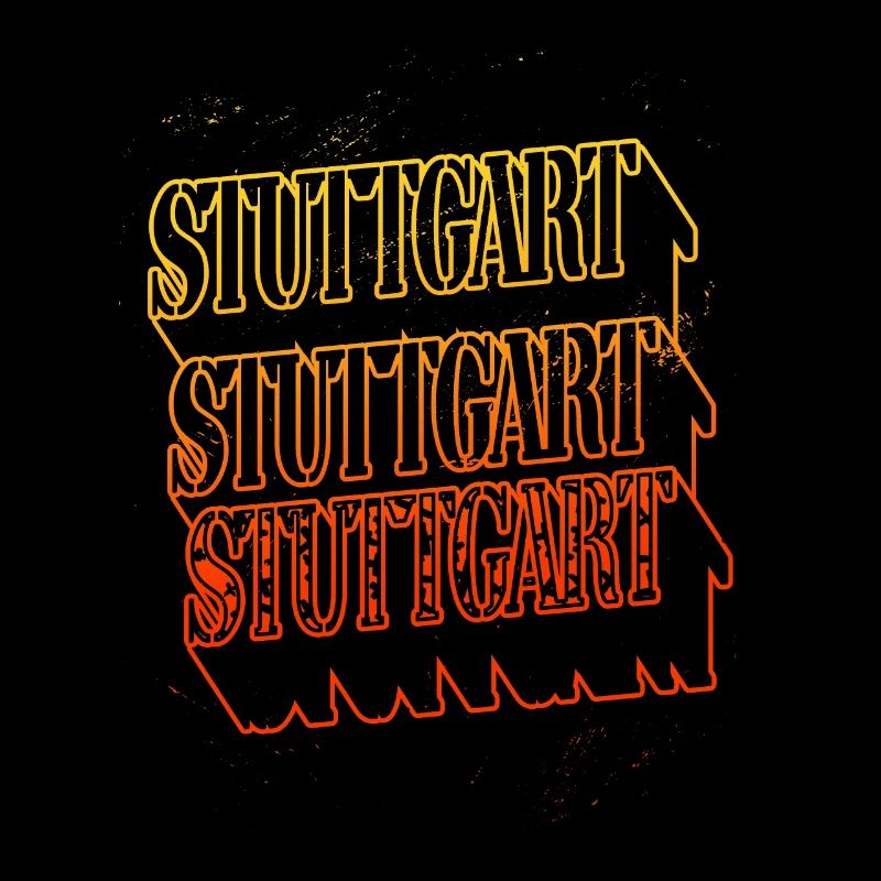 Stuttgart Germany City Skyline Home Font