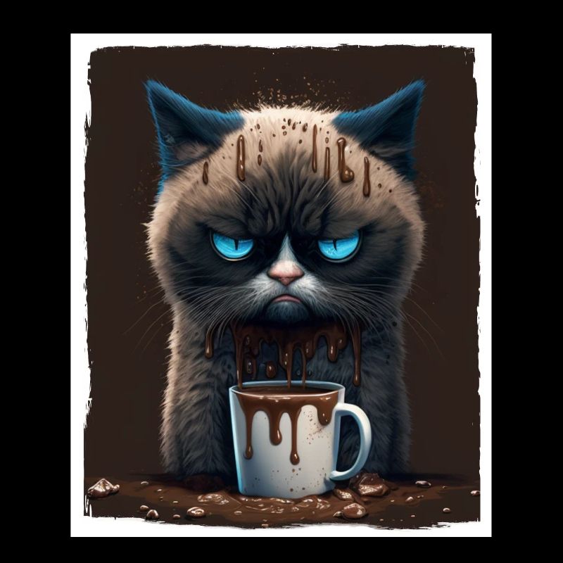Cat Kitten Coffee Cup Morning Grouch Cocoa