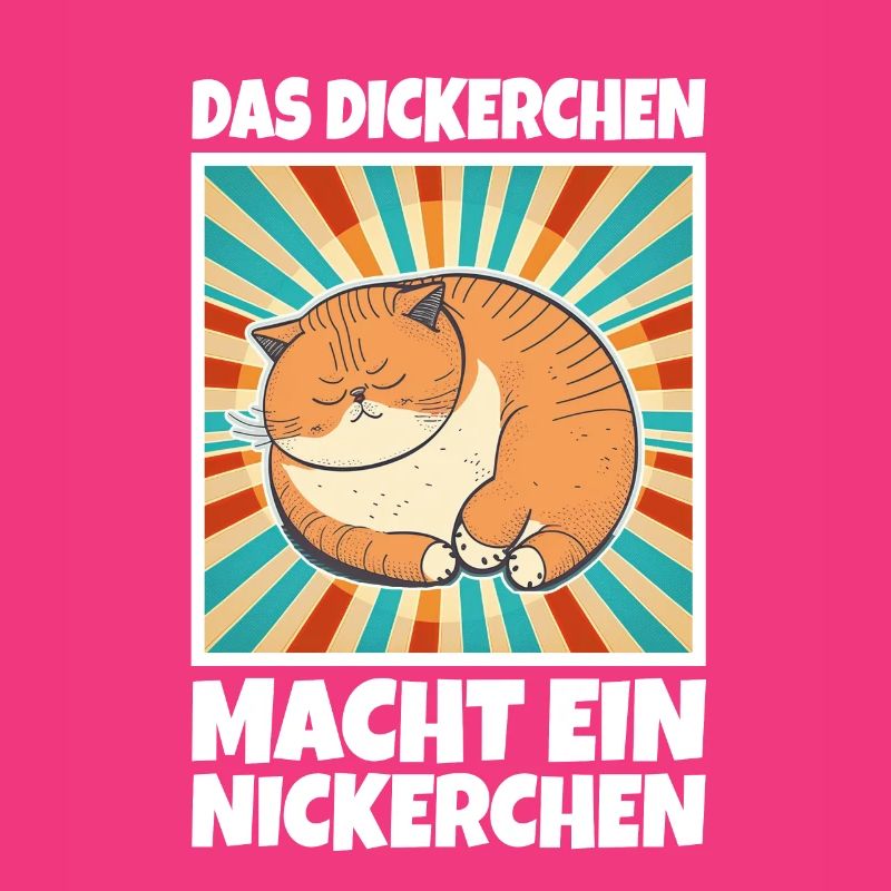 Das Dickerchen macht ein Nickerchen Katze Schlafen