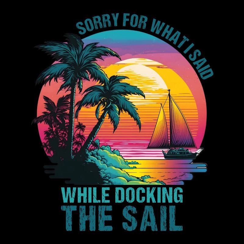 Retro Sailboat Sailor Captain Gift