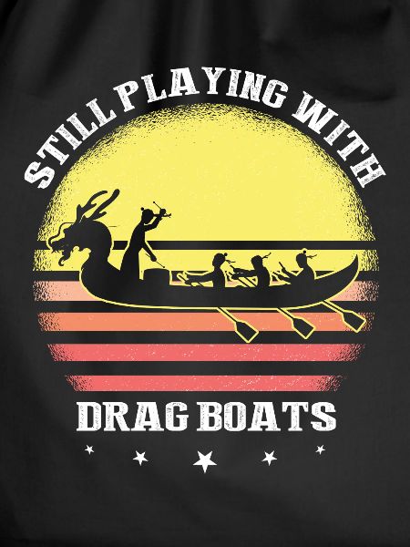 Drachenboot und Drachenboot Crew