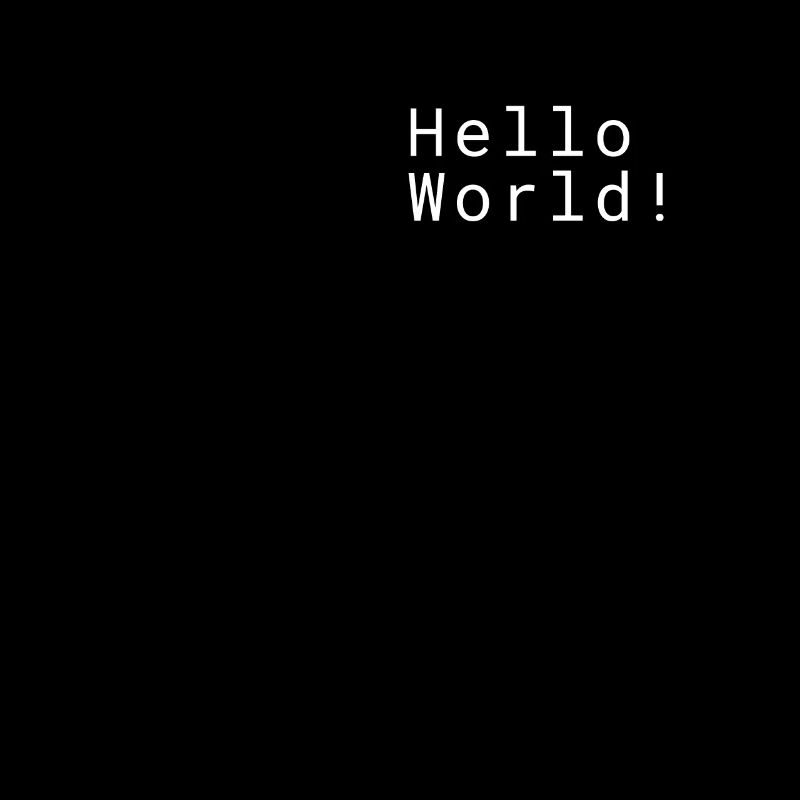 Hello World! Lustiger Computer Nerd