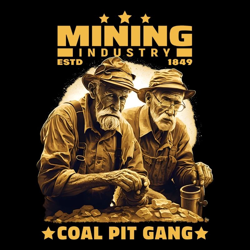 Goldgräber Bergarbeiter Bergleute Bergmänner