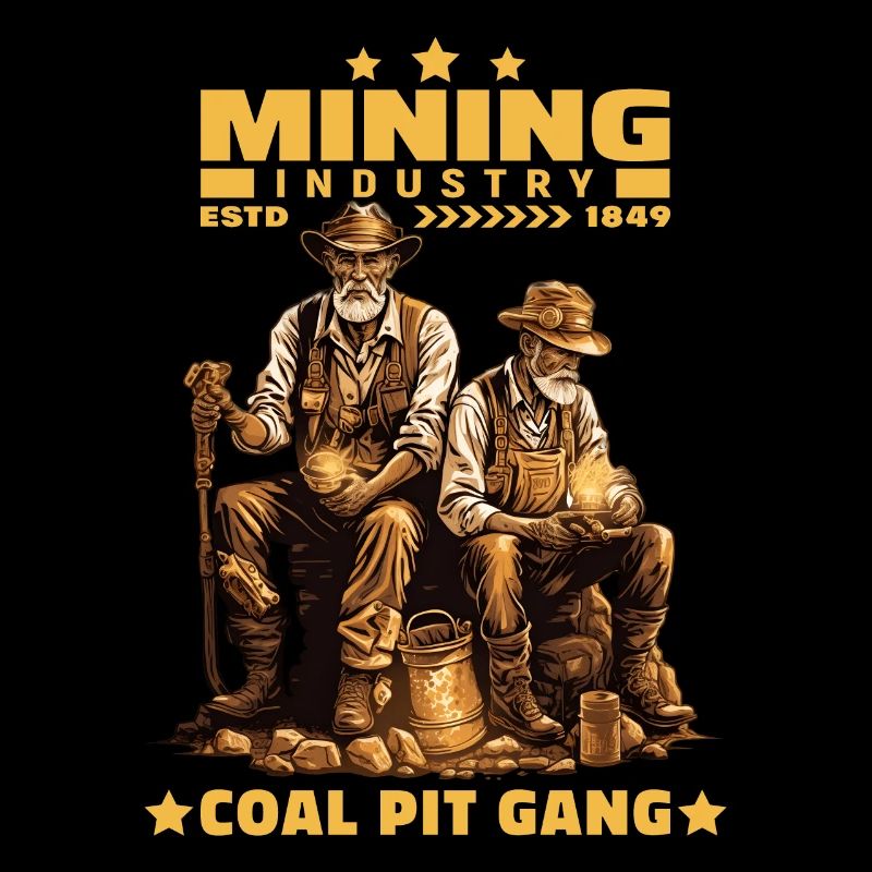 Goldgräber Bergarbeiter Bergleute Bergmänner