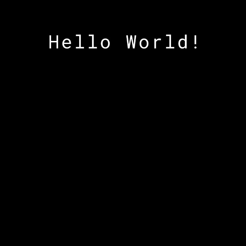 Hello World! Lustiger Computer Nerd