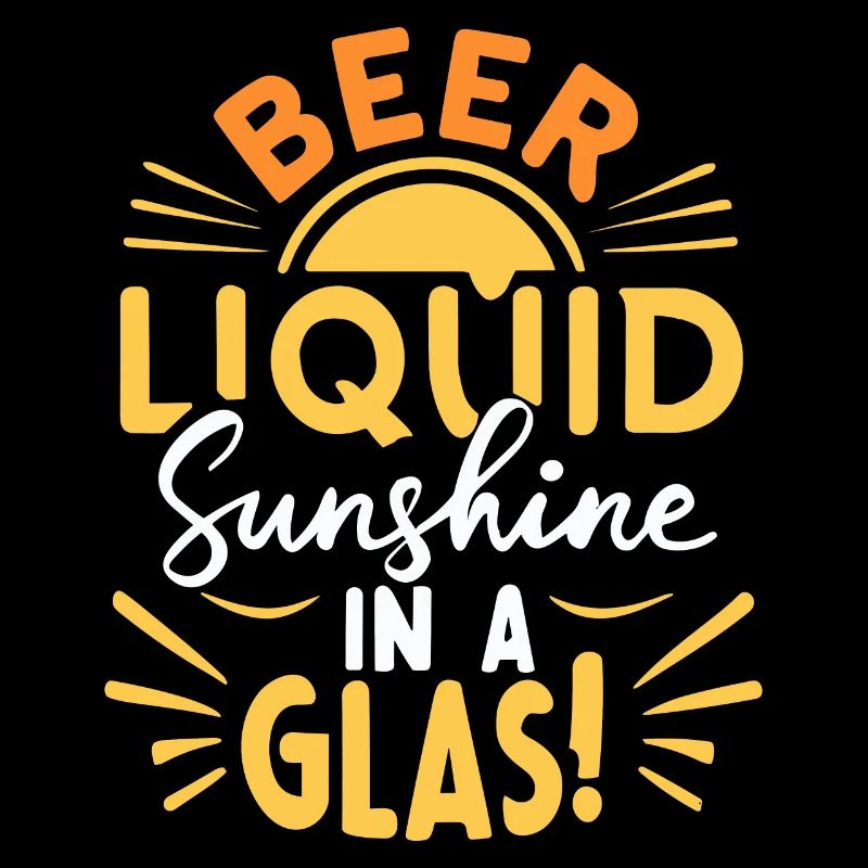 Bière liquide soleil dans un verre Dicton de bière