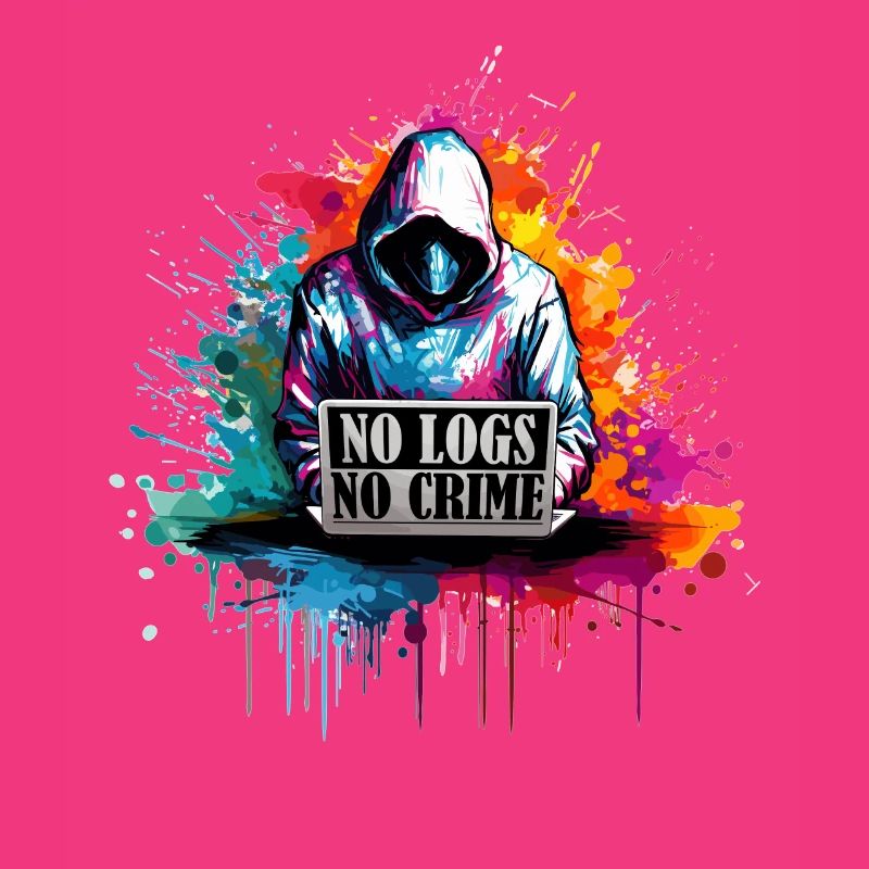 Ethical Hacker's Code: No Logs, No Crime Visual