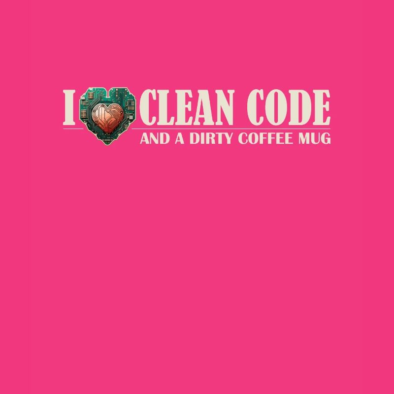 I Love Clean Code and Dirty Coffee Mug Devs Who