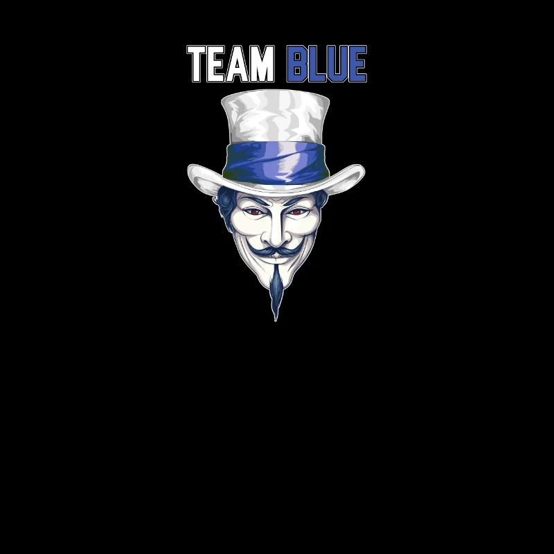 Weißer Hut Stolz: Team Blue Hackathon-Symbol