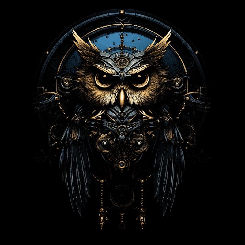 Steampunk Mechanische Eule Viktorianisch Vogel