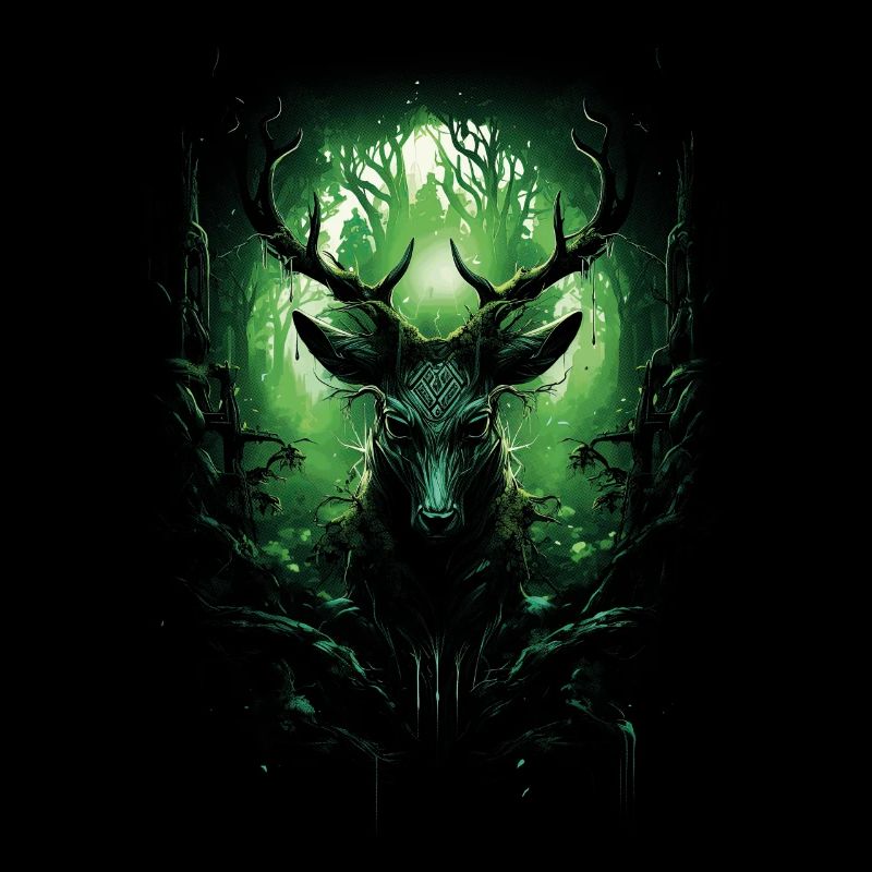 Fantasy Deer Castle Magic Elven Wilderness Fable