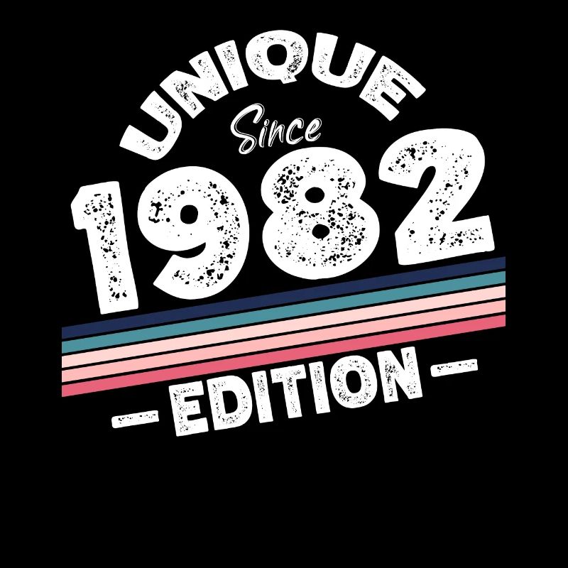 Unique Since 1982 Edition Birthday Vintage 1982