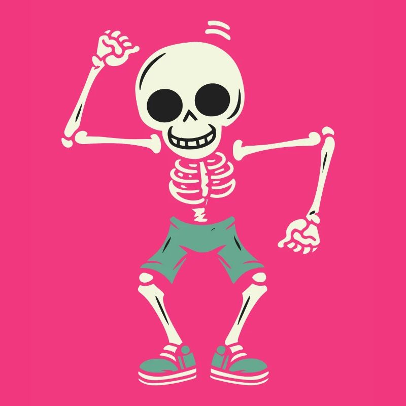 Dancing Skeleton Skull